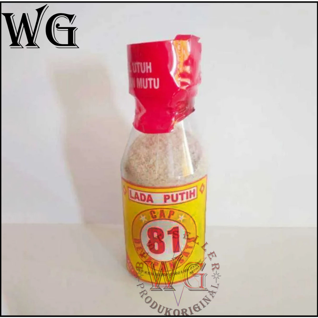 

Bumbu Instant Lada Putih Bubuk Botol 40 Gram cap 81