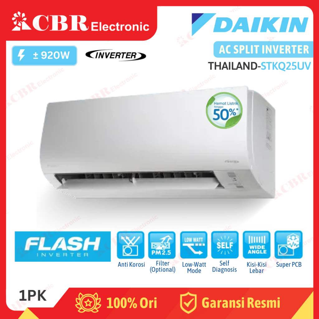 AC DAIKIN FLASH INVERTER 1PK STKQ25UV - (R32) THAILAND