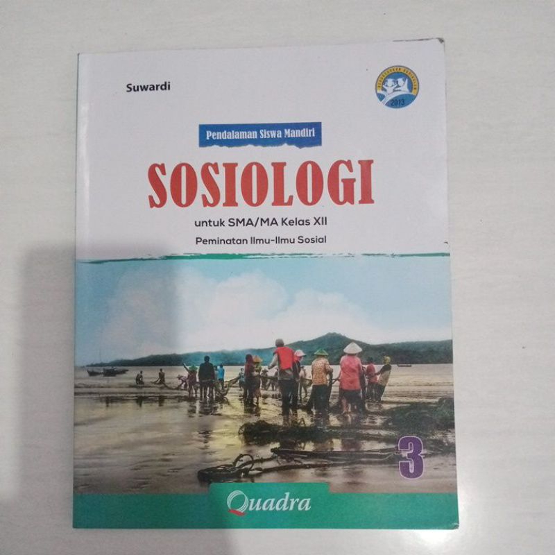 Buku Sosiologi peminatan Quadra kelas 12(3 SMA) bekas