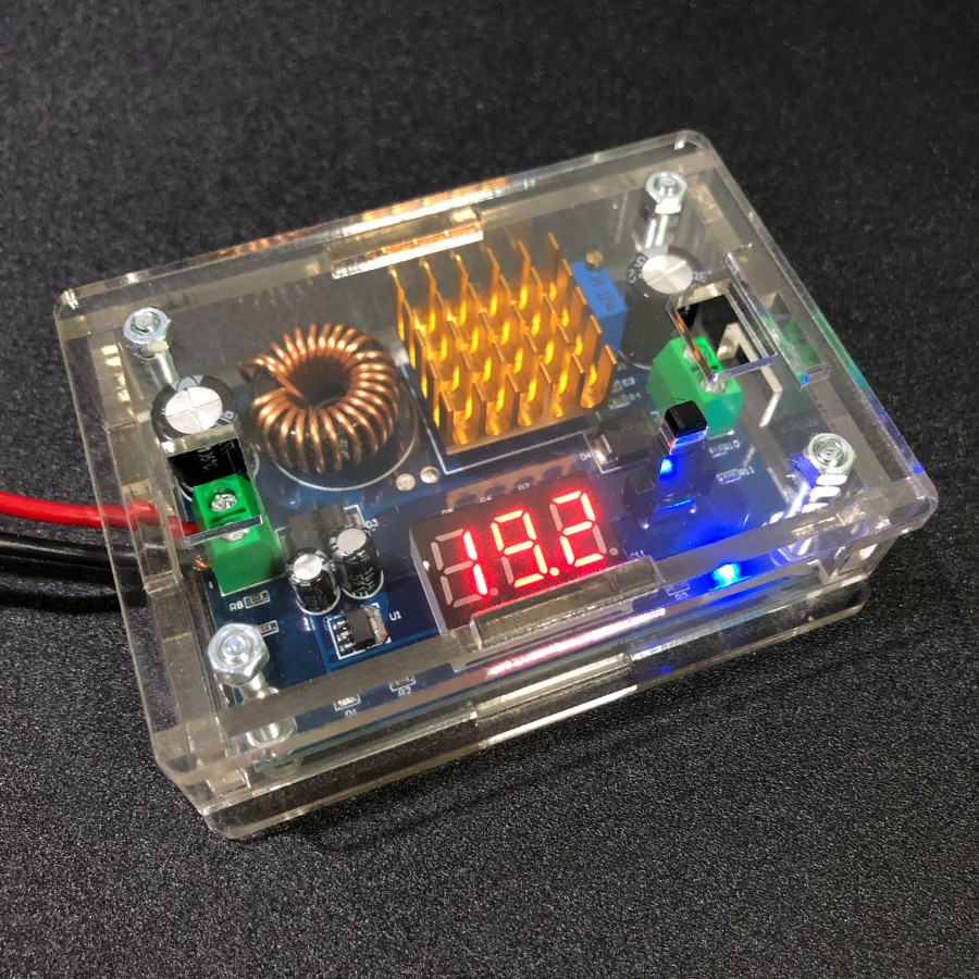 Step Up Power Supply Module Boost DC-DC 3-35V to 5-45V Voltmeter 5A