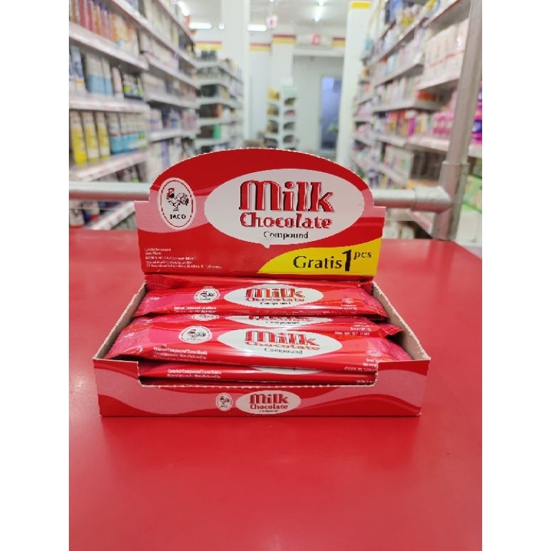 

Jago milk chocolate 120 gr, 1 pak isi 12 @10 gr