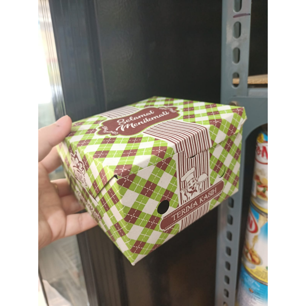 Kotak Kue Snack Box GS Kings 12x12x7 per PAK 100lbr