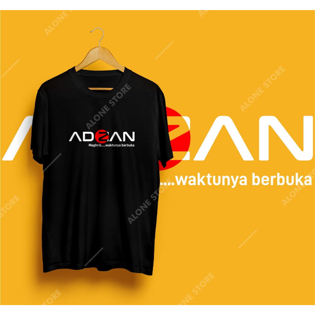 Kaos Plesetan ADZAN  Kaos Sablon Plesetan  Kaos Sablon Murah