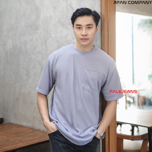 Baju Kaos Oversize Pria Waffle RPAN.CO / Oversize Tshirt Saku Waffle Oversize / Oversize Motif Wafer