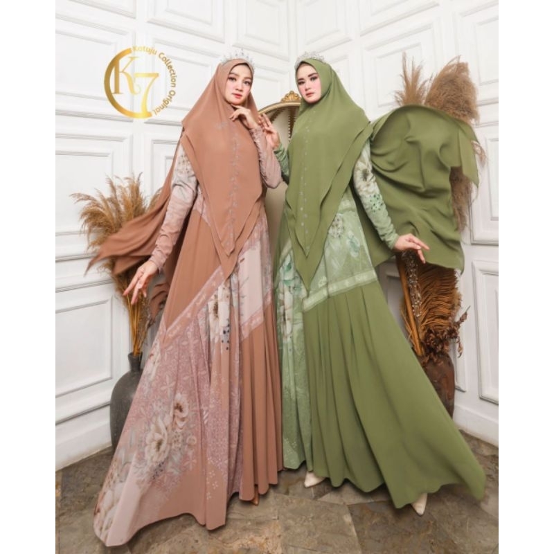 Gamis Syari Abrina Model Terbaru 2023