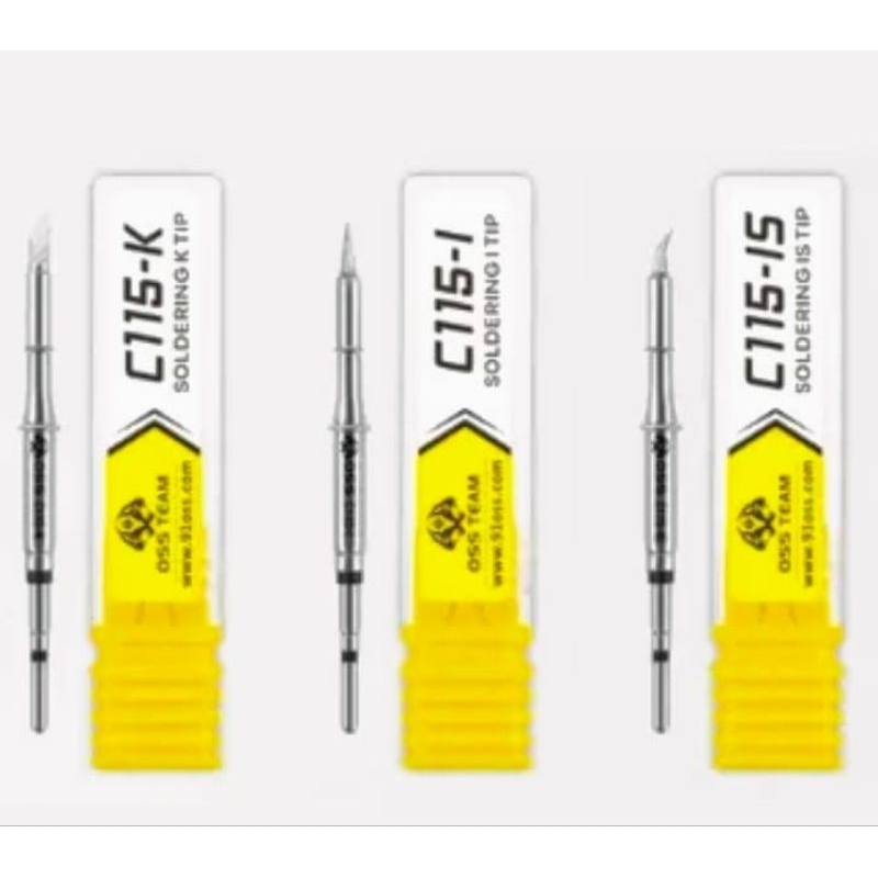 Mata Solder T115 Iron Tip Station C115 Lurus Pisau Bengkok