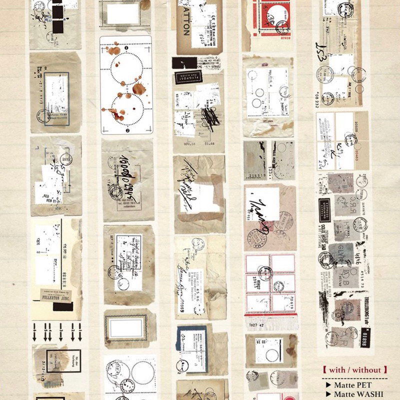 

Plus Minus With / Without Washi and PET Tape