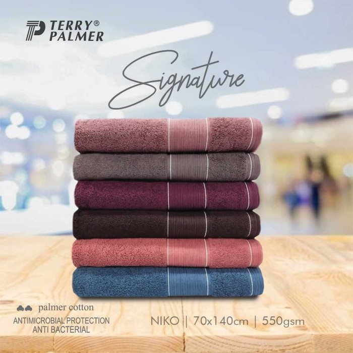 TERRY PALMER SIGNATURE 70X140 CM HANDUK MANDI TEBAL DEWASA GRAMASI 550 GRAM / HANDUK HOTEL KUALITAS 