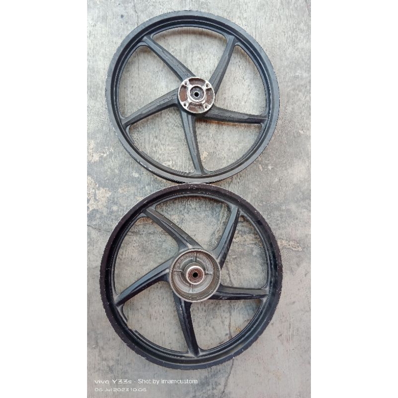 Velg Supra X 125 original Honda type tromol belakang