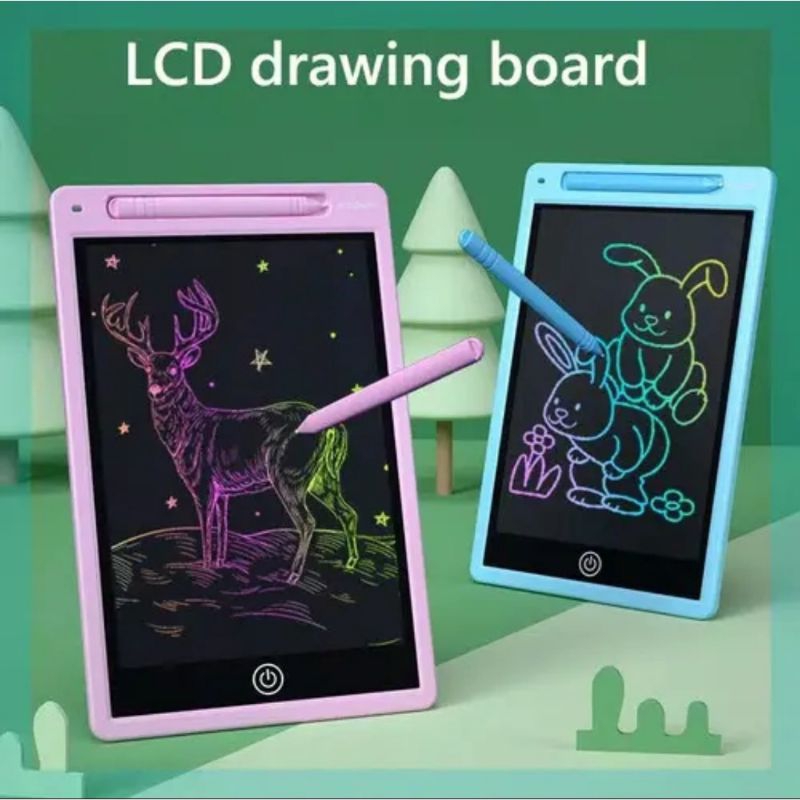 

(COD) Papan Tulis/ Bright Crown LED Writing Tablet / Drawing Pad / Papan Tulis Gambar Mainan Edukasi
