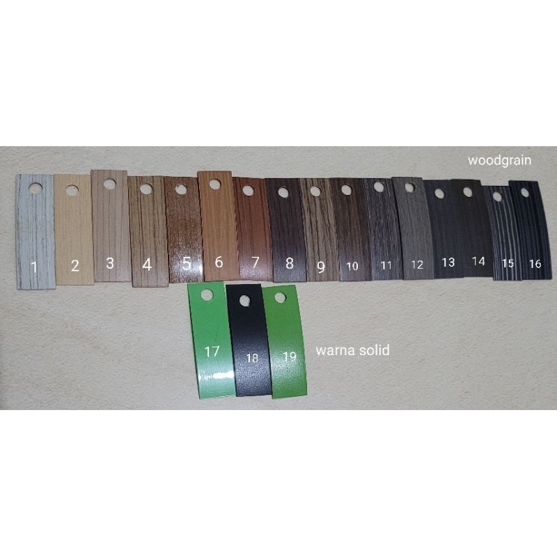 Sample material taco edging hpl