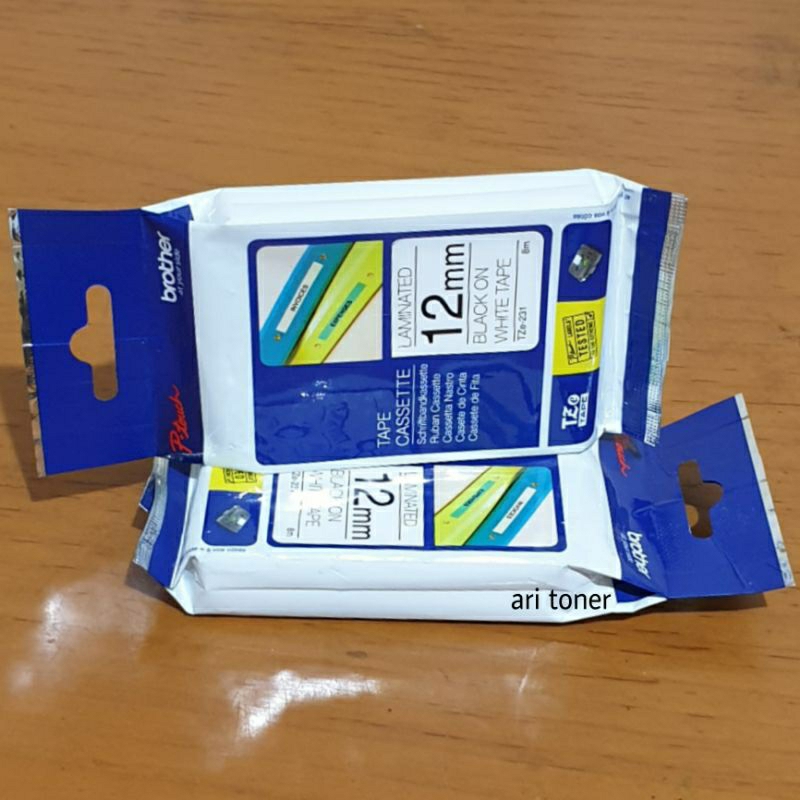 

Brother Label Tape TZE-231 12mm Black on White Original