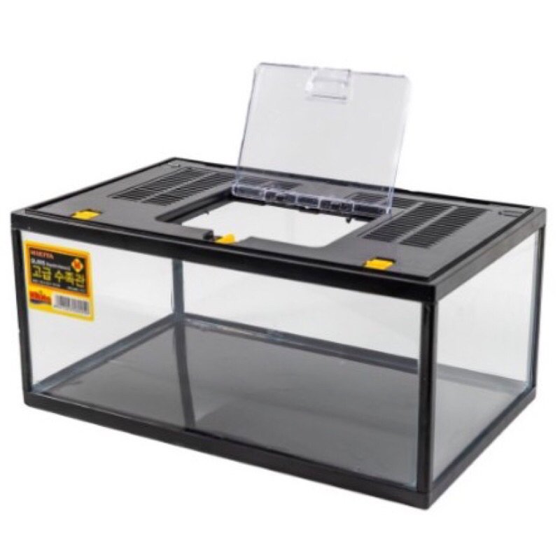 NEW Aquarium Nikita Reptil Pendek + Tutup Size L & M Khusus Gojek Instant [terbaik][terlaris]