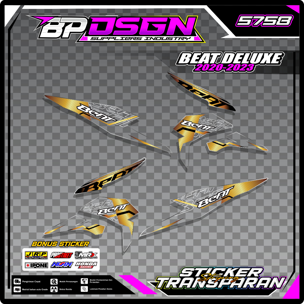 STRIPING TRANSPARAN BEAT DELUXE - STICKER STRIPING TRANSPARAN BEAT DELUXE 2020-2023 03