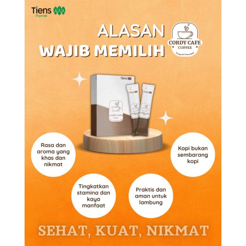 

Tiens Cordy Cafe Coffee Segel 10 Sachet Tiens Cordy Cafe Kopi Herbal