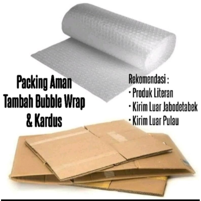 

TAMBAHAN PACKING EXSTRA,BUBLE WRAP/KARDUS