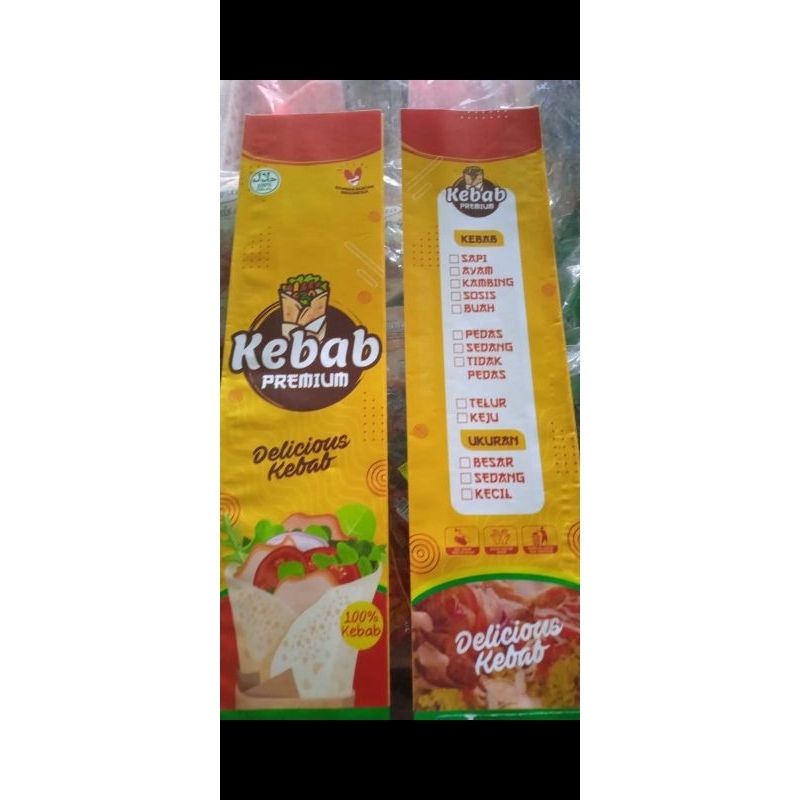 

bungkus kebab isi 50 lembar