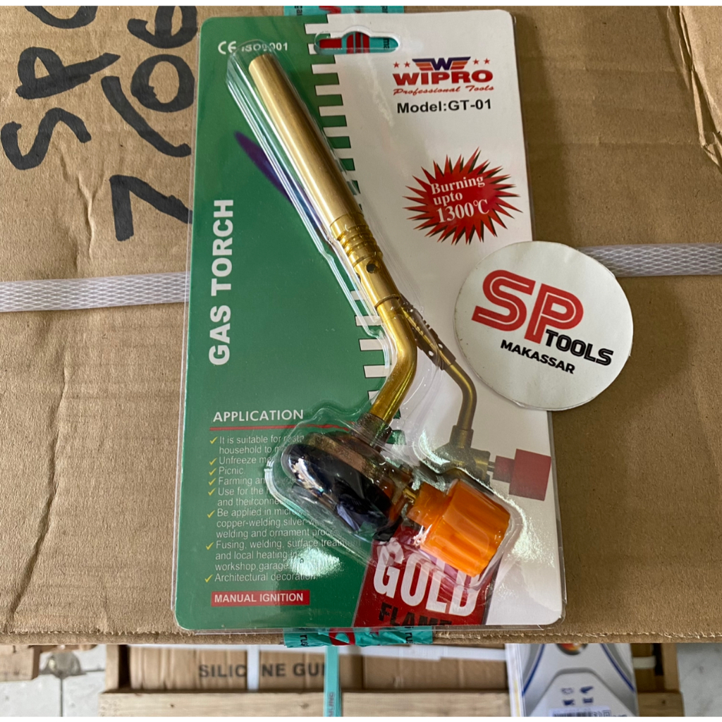 BLANDER TORCH / KEPALA LAS GAS KALENG SINGLE KUNINGAN WIPRO GT01