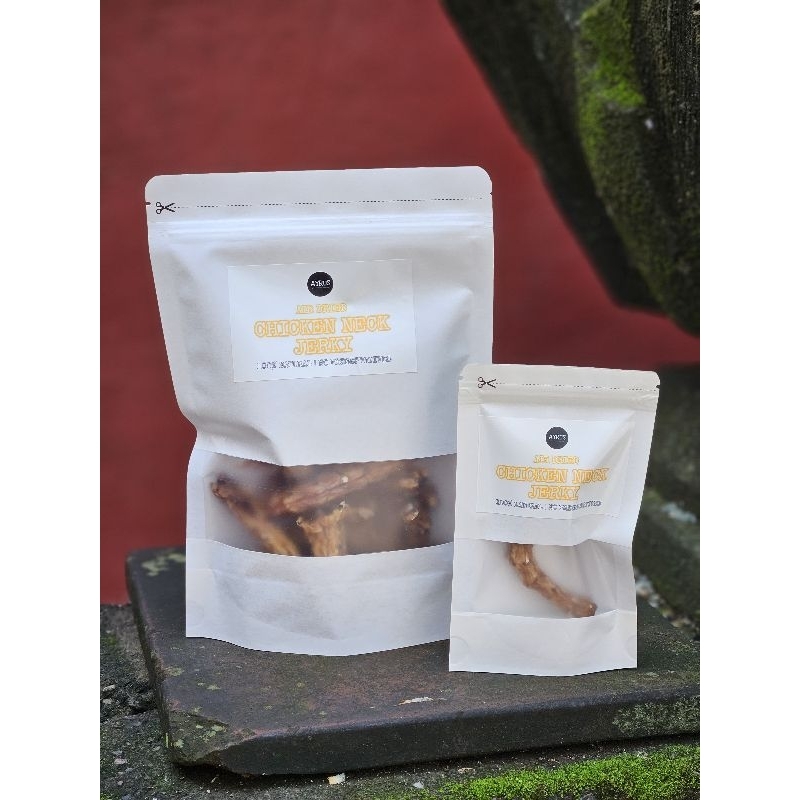 AYRUS DOG FOOD - AIR DRIED - CHICKEN NECK JERKY / DOG SNACK CEMILAN MAKANAN KERING UNTUK ANJING / DO