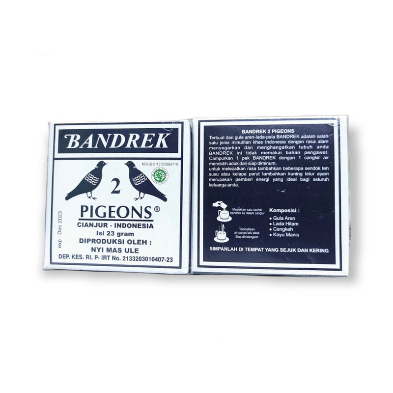 

Bandrek Pigeons Isi 23 Gram khas Cianjur