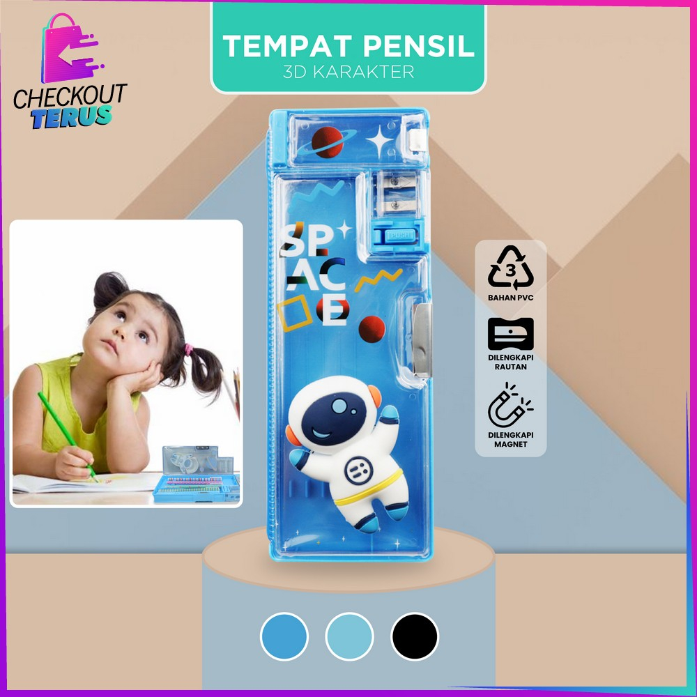 

CT A59 Tempat Pensil Anak 3D Timbul Magnetic Serbaguna Kotak Pensil Pencil Case Magnet Multifungsi Untuk Anak Tk Alat Tulis Sekolah