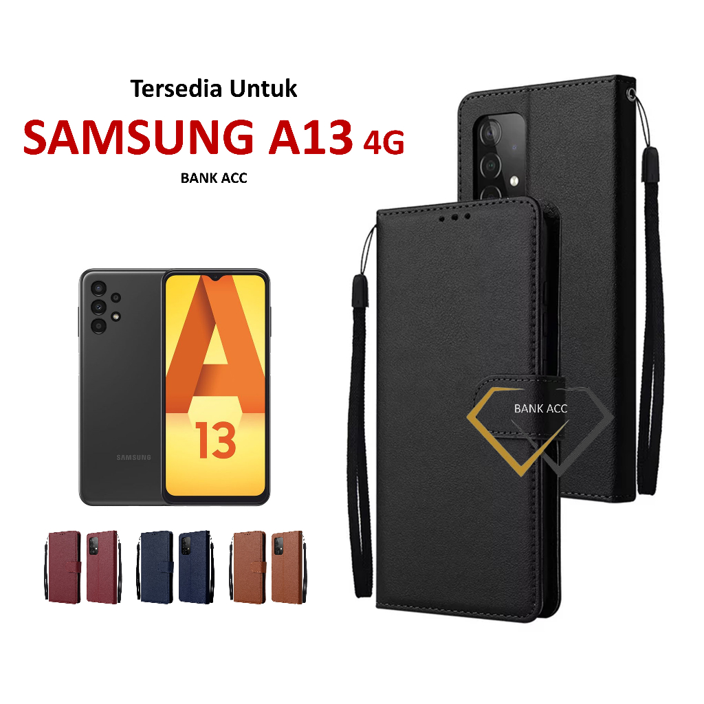 Case SAMSUNG A13 | A14 | A15 (4G 5G) Casing Flip Dompet Kesing HP Kulit Premium