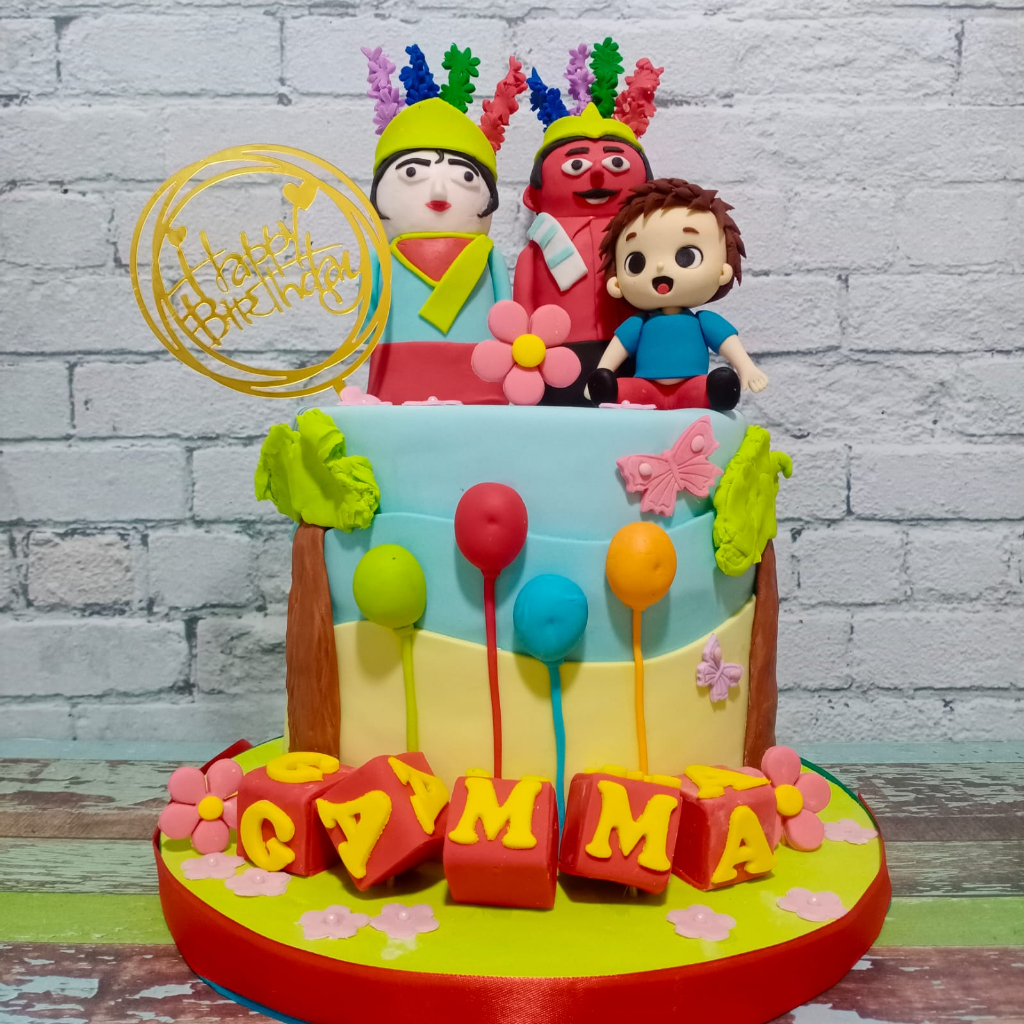 

BIRTHDAY CAKE | TEMA ONDEL ONDEL