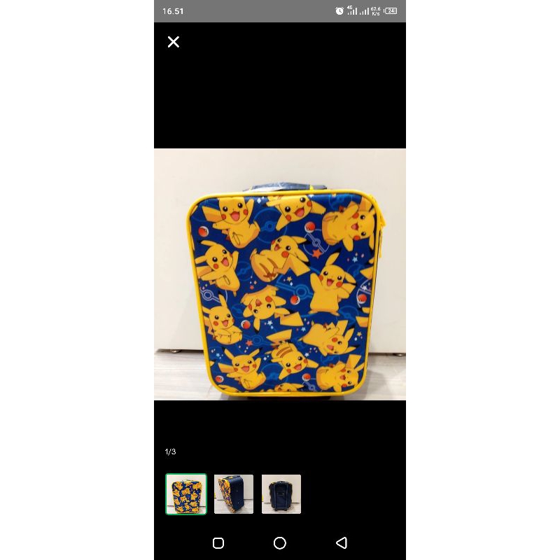 TAS KOPER ANAK TAS SEKOLAH ANAK MODEL KOPER POKEMON