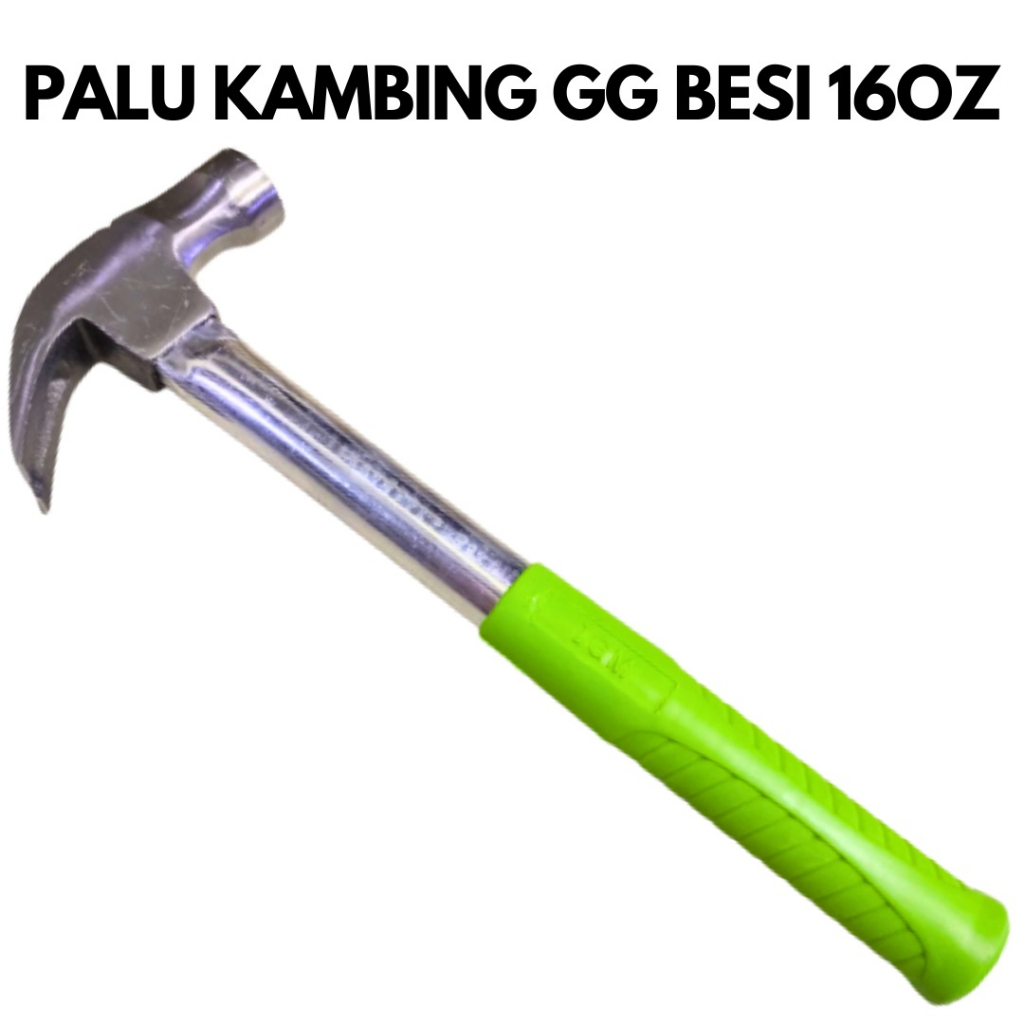 aneka- PALU KAMBING GAGANG BESI MARTIL CUNGKIL PAKU 16 OZ GAGANG lps KARET Kualitas Terbaik