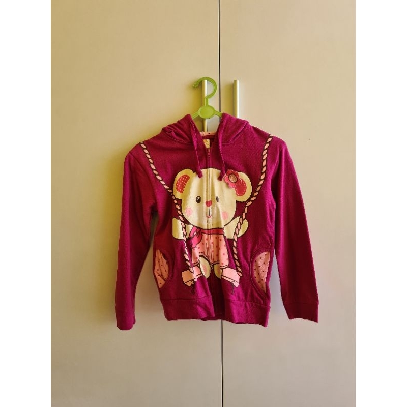 Preloved Jaket Anak Little M Boneka Ungu