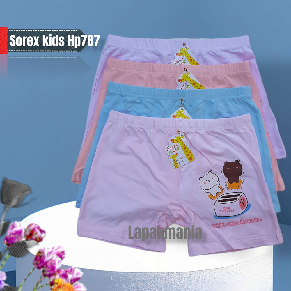 1 lusin Sorex Kids HP787 Celana dalam Boxer anak perempuan | sorex kids hp787