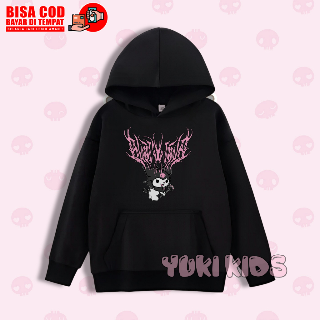 Jaket Hoodie Anak Kuromi / Hoodie Anak Kuromi My Melodi