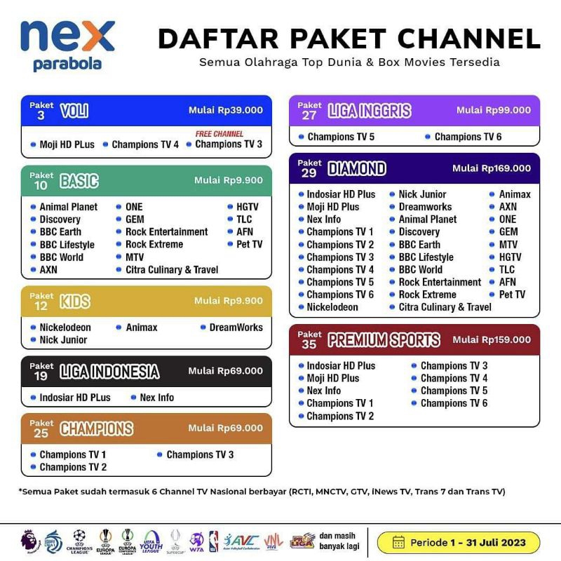 Paket Lengkap Nex Parabola Matrix Garuda Hd Matrix Sinema