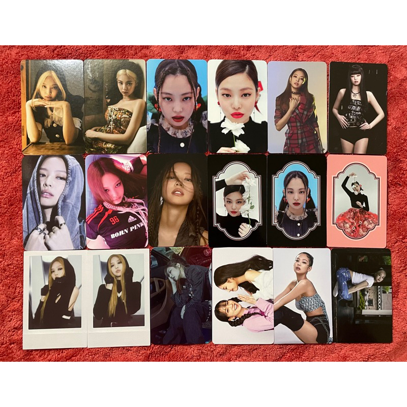 OFFICIAL PHOTOCARD PC JENNIE JENSOO BLACKPINK ALBUM SQUARE UP BORNPINK SEASON GREETINGS 2021 POB KTOWN4U APPLE MUSIC SUMMER DIARY 2019 WELCOMING COLLECTION 2022