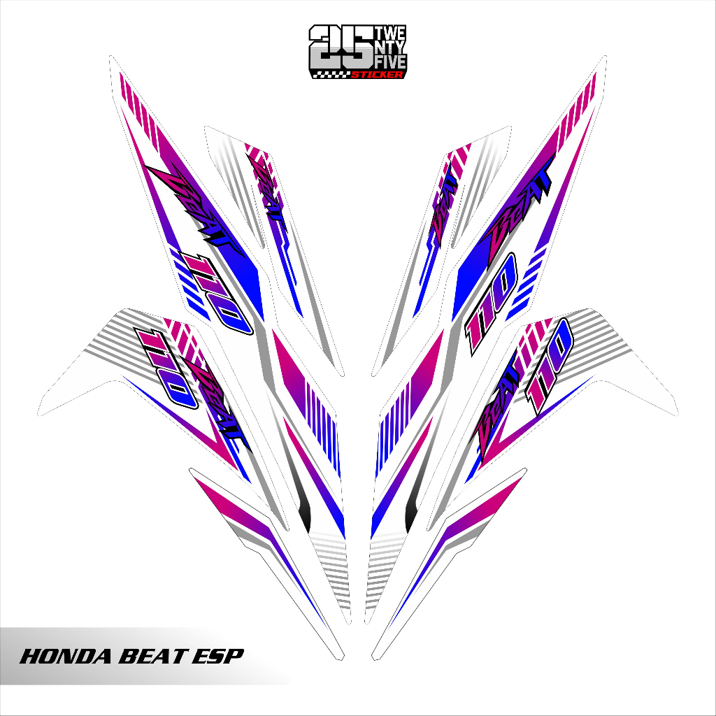 STRIPING HONDA BEAT 2016/STRIPING HONDA BEAT ESP/HONDA BEAT 2016-2019/STIKER HONDA BEAT/STICKER HOND