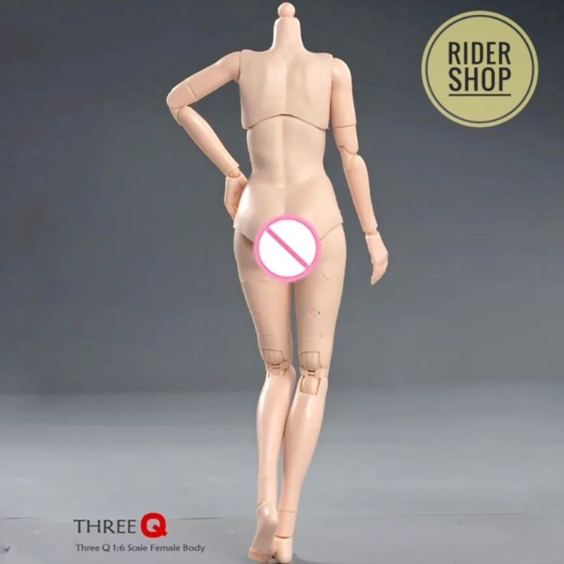 skala 1/6 ThreeQ body female medium bust kitbash tbleague boneka barbie
