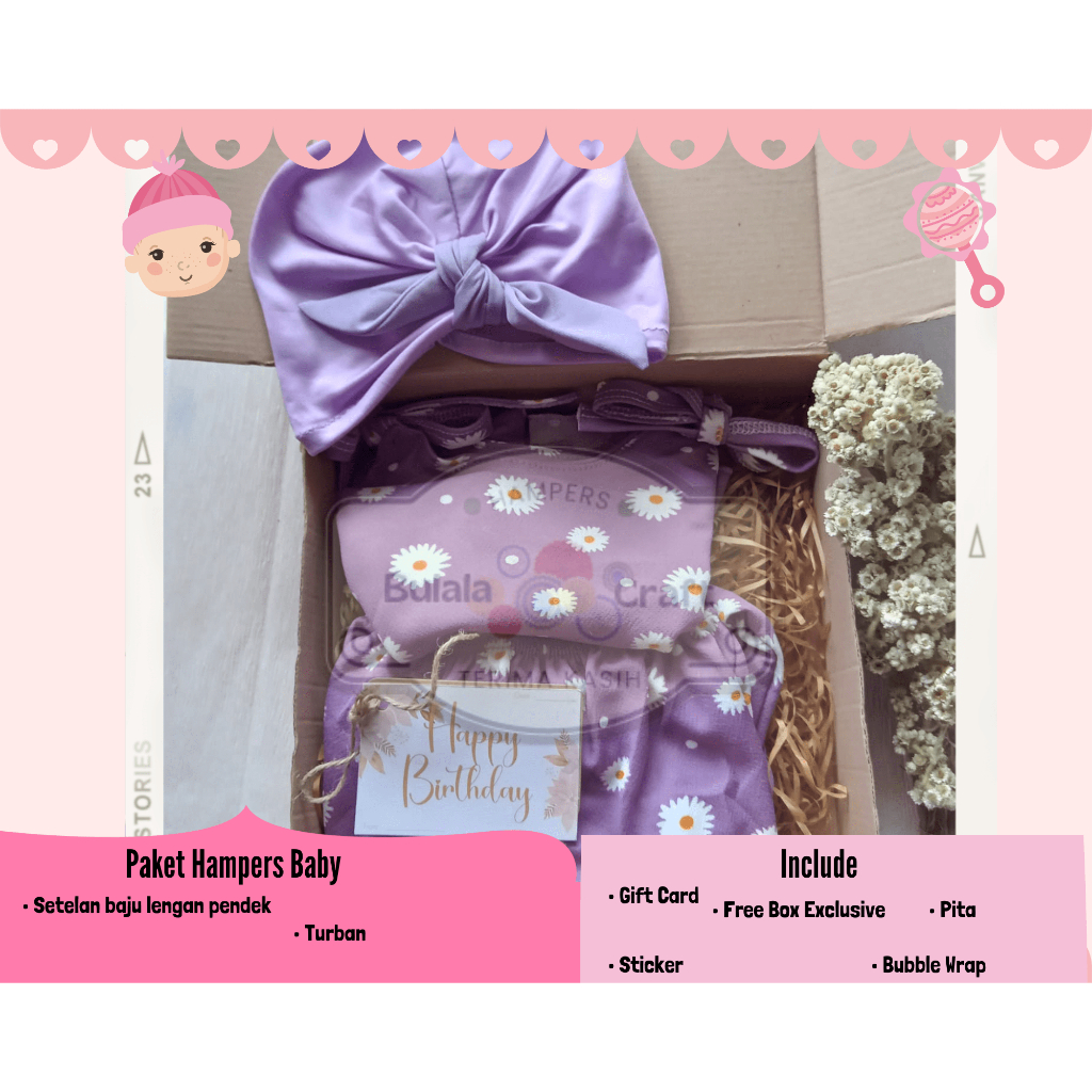 

Hampers Gift Box Baby New Born 0-12 Month Setelan Anak Felice Uk.2