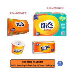 Tissue Nice 360 Sheets - Nice 500 Sheets - Nice Roll - Tissue Nice 360 500 Lembar
