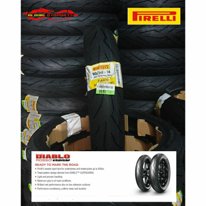 pirelli diablo rosso sport 90/90-14
