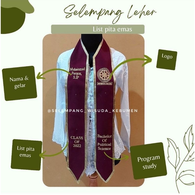 Selempang Kalung Wisuda