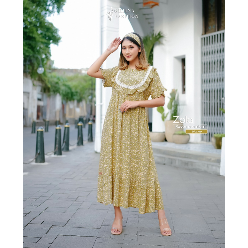 Home Dress Homedress Zola Dress by Ghina Fashion Daster Premium Daster Busui