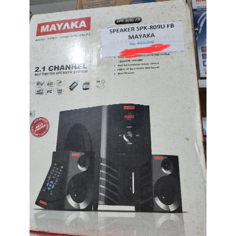 SPEAKER SYSTEM MAYAKA SPK-809U FB