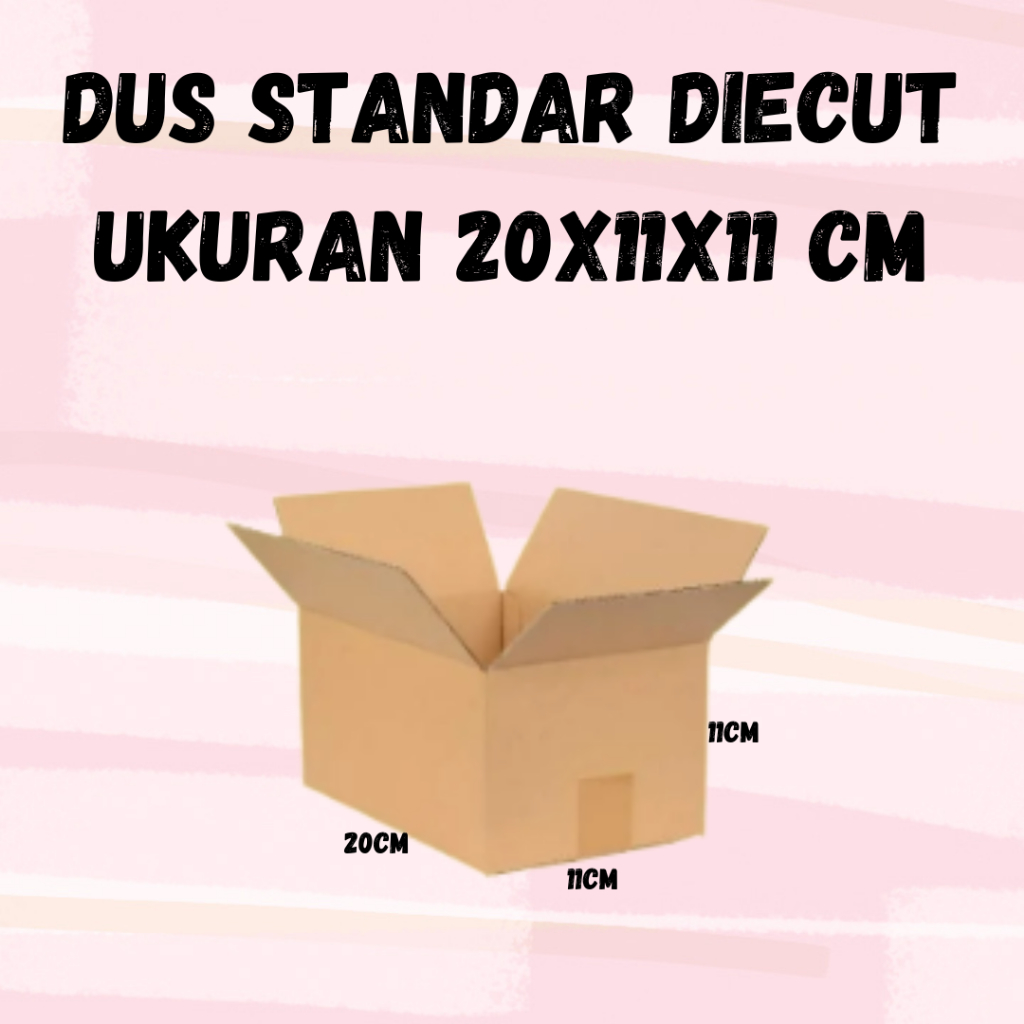 

Kardus/Box Diecut Ukuran 20x11x11 CM (Pembelian min 10pcs)