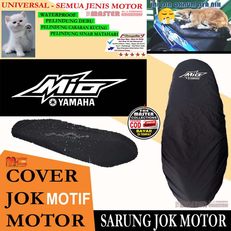 Sarung Jok Motor Murah YAMAHA MIO M3 125 Sporty S GEAR SOUL Fino XRide Nouvo Cover Jok anti air