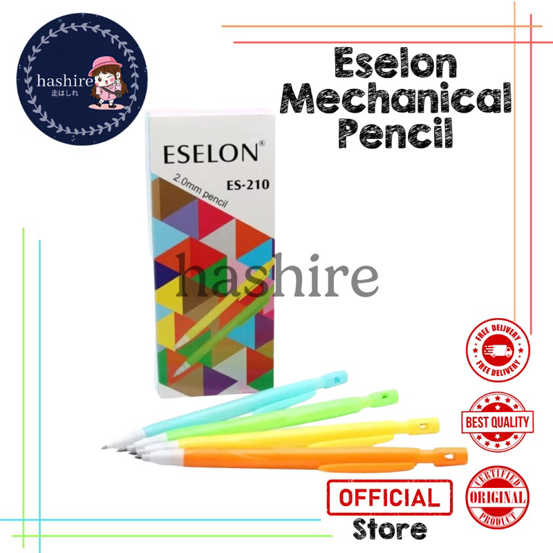 

12pcs Pensil Mekanik 2.0mm ES-210 / Mechanical Pencil 2.0