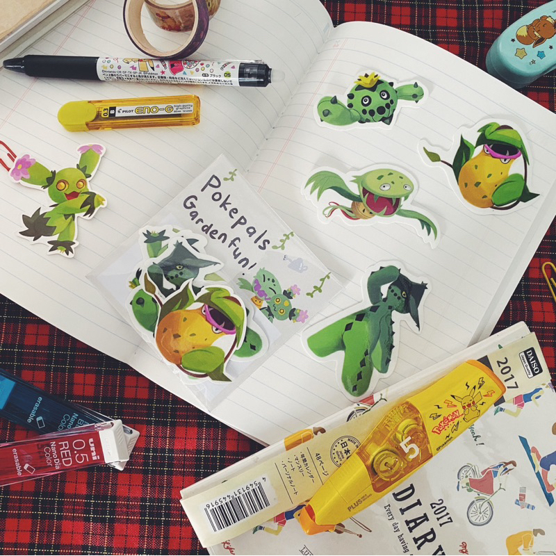 

Pokepals Garden Fun: Sticker flakes bertemakan Pokemon Tanaman