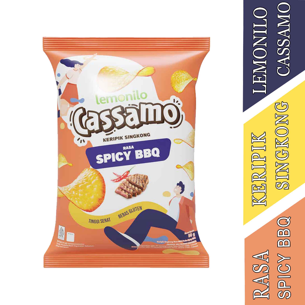 

Rasa Spicy BBQ - Cassamo Lemonilo - Keripik Singkong - 50gr