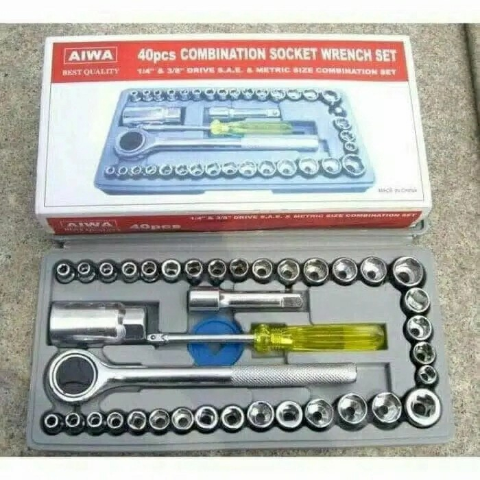 Kunci Socket Set AIWA // COmbination Socket Wrench Set