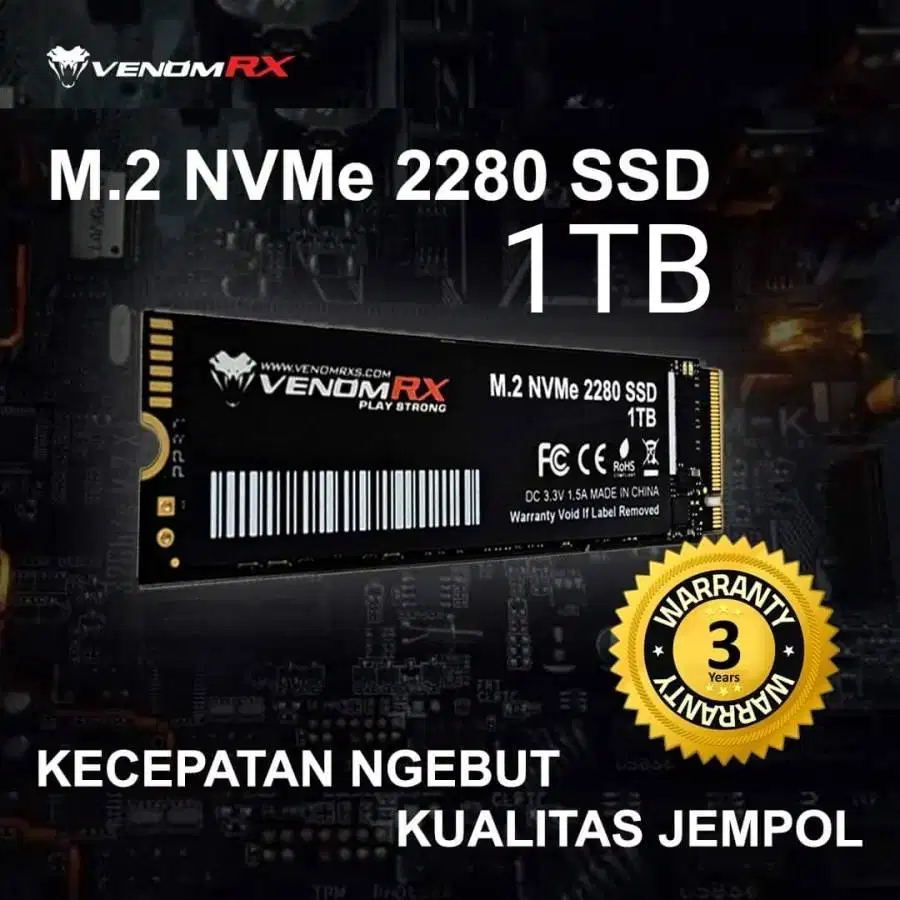 SSD VENOMRX VRX M2 2280 NVMe 1TB