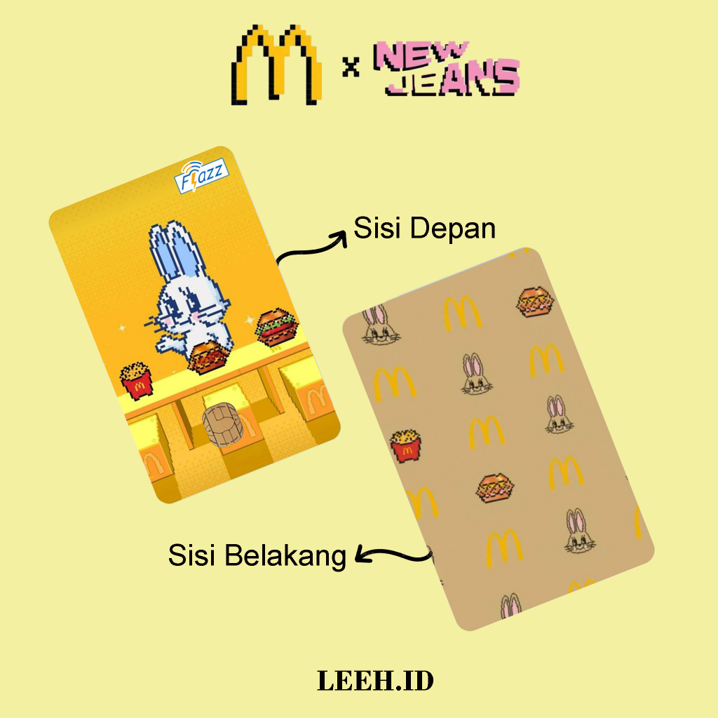 MCD X NEWJEANS 3 - Kartu Uang Elektronik Etoll Flazz Gen 2/Emoney